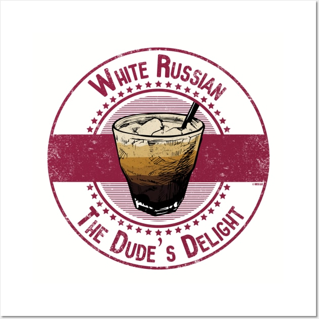 White Russian The Dude's Favorite Drink Wall Art by Zen Cosmos Official